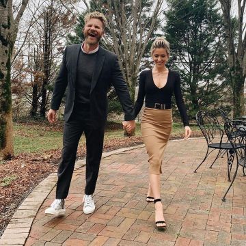 Alix Nyc Irv­ing V Neck Body­suit worn by Kristin Cavallari Very Cavallari