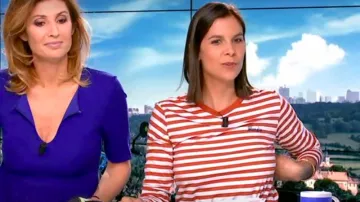 Le tee shirt à manches longues rayé "Blondie" de Raphaële Marchal dans William à midi