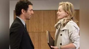 Trench coat worn by Diane Francken (Sharon Stone) as seen in Largo Winch II