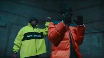 Chaqueta Balenciaga amarilla de Gradur en el clip Gradur - BLH ft. Ninho (Clip Oficial)