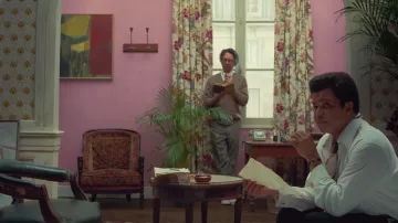 Round watch worn by Roebuck Wright (Jeffrey Wright) in The French Dispatch of the Liberty, Kansas Evening Sun