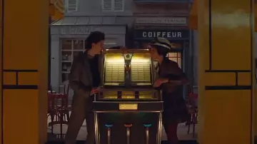 Vintage jukebox as seen in The French Dispatch of the Liberty, Kansas Evening Sun