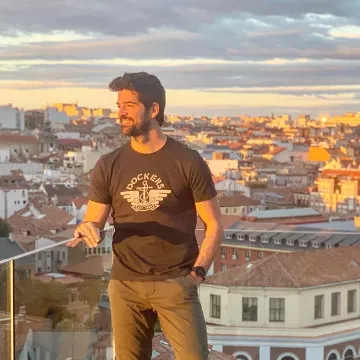 Dockers T-Shirt porté par Miguel Ángel Muñoz sur l'Instagram account @miguelamunoz