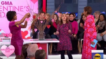 Derek Lam 10 Crosby Catia Floral Dress worn by Lori Bergamotto on Good Morning America February 13, 2020