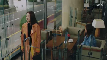 Camel Trench Coat worn by Cha Soo-hyun (So Yi-hyun) in Fate and Fury Episode 1