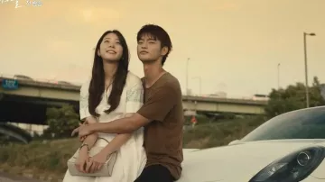 Aphratti Mujer Manga Larga Casual Peter Pan Collar Fit y Flare Skater Vestido usado por Yoo Jin-Kang (Jung So-min) en The Smile Has Left Your Eyes Episodio 1
