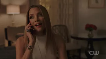 Blanc sans Manches Robe de Dominique Deveraux (Michael Michele) dans Dynastie (S03E12)