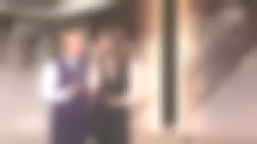 The Jacket in cady wool and silk with Double G Clara Luciani in the victories of the music