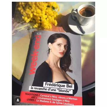 The black dress Frédérique Bel on the account Instagram of @frederiquebel_