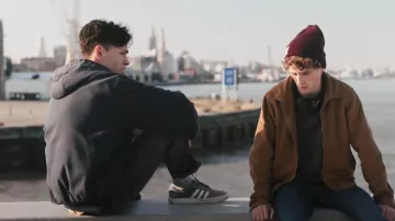 Brown jacket worn by Robbe (Willem Herbots) in wtFOCK (S03E05)