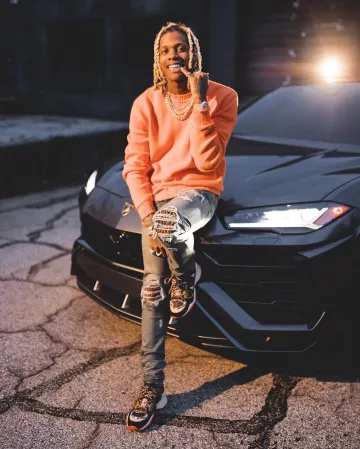 Amiri Leopard Underpatch Jeans de Lil Durk en la cuenta de Instagram @durkioworld