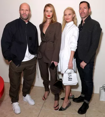 Christopher Kane Cristal Franges en Cuir verni Mid Heel pumps portée par Kate Bosworth Byredo l'Ouverture des magasins le 13 février 2020