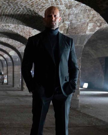 Cashmere Roll Neck Sweater worn by Jason Statham on the Instagram account @jasonstatham