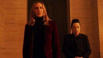 Burgundy Suit Blazer Jacket worn by Michael Langdon (Cody Fern) in American Horror Story