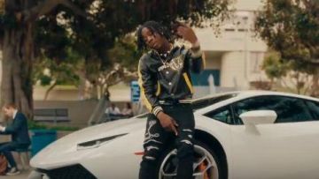 Amiri Underpatch Black Jeans de Lil Baby en el video musical Polo G, Stunna 4 Vegas & NLE Choppa feat. Mike WiLL Made-It - Go Stupid (Video Oficial)