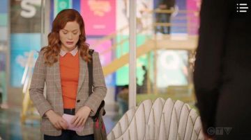 Carreaux Plaid Blazer porté par Zoey (Jane Levy) en Zoey Extraordinaire de la Playlist de la Saison 1 Épisode 2