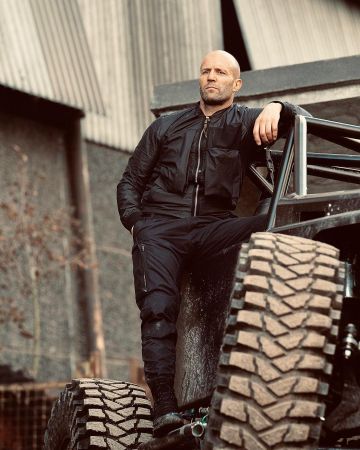Military Tactical Black Jacket worn by Jason Statham on the Instagram account @jasonstatham