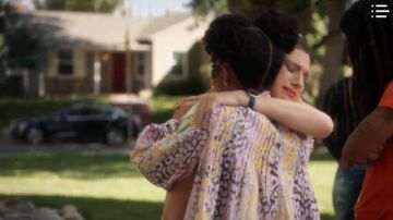 Printed Trapeze Dress worn by Zoey Johnson (Yara Shahidi) in grown-ish Season 3 Episode 5