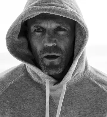 Grey Pullover Hoodie worn by Jason Statham on the Instagram account @jasonstatham