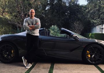 McLaren 720 Spider used by Jason Statham on the Instagram account @jasonstatham
