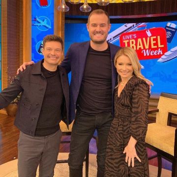 Jennifer Fisher Long Link Choker worn by Kelly Ripa Live with Kelly and Ryan February 18, 2020