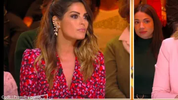 The wrap dress abstract print by Amelie Bitoun in It is that of the tv !the 19.02.2020