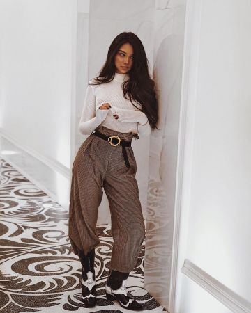 Ganni Leather Cow­boy Boots of Janice Joostema on the Instagram account @janicejoostemaa