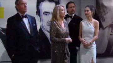 Badgley mischka Or Ceinturée Robe à Paillettes porté par Nikki Reed Newman (Melody Thomas Scott) comme on le voit sur les Jeunes et Les Agités du 19 février 2020