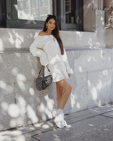 Lin Jupe Blanche de Janice Joostema sur l'Instagram account @janicejoostemaa
