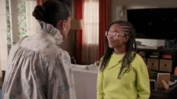 Pull vert porté par Diane Johnson (Marsai Martin), en black-ish Saison 6 Épisode 16
