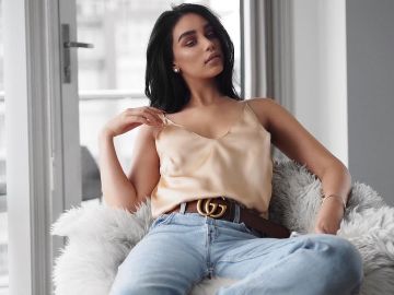 Gucci Ceinture en Cuir de Janice Joostema sur l'Instagram account @janicejoostemaa