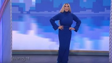 Hanifa Dee Maxi Knit Skirt worn by Wendy Williams on The Wendy Williams Show  February 19, 2020