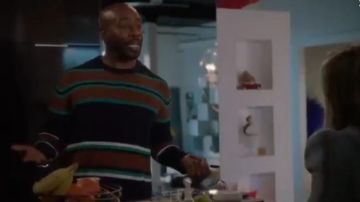 Navy Striped Sweater worn by Oliver Grayson (Stephen Conrad Moore) in The Bold Type Season 4 Episode 5