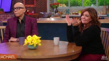 Anine bing Bar Silk-satin Mi­di Skirt worn by Rachael Ray on The Rachael Ray Show February 20, 2020