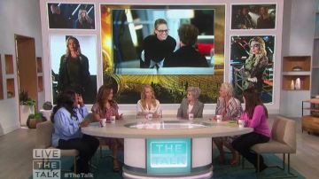 A.l.c Sedg­wick II Dou­ble-Breast­ed Plaid Jack­et worn by Sharon Osbourne on The Talk February 20, 2020