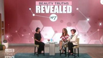 Veronica beard Cato Boulce Tweed Blaz­er worn by Sharon Osbourne on The Talk February 20, 2020