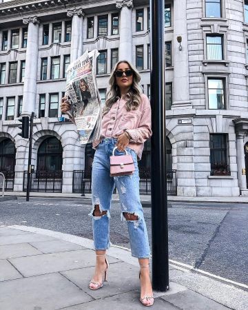 Veste en velours côtelé de Chloé Rose sur Instagram account @allchloerose