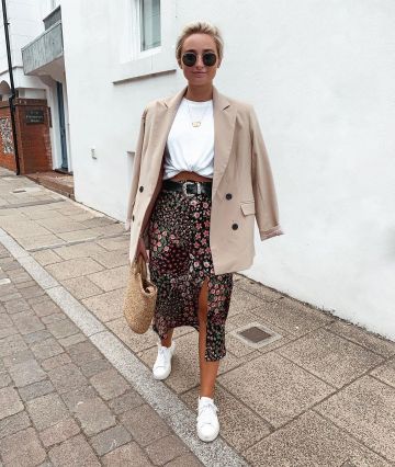 Topshop Suit Blazer de Olivia Rose en la cuenta de Instagram @oliviarosesmithx