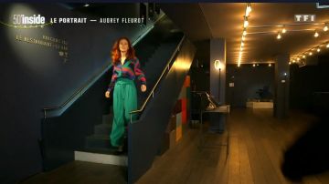 The pants green Audrey Fleurot in 50 minutes inside