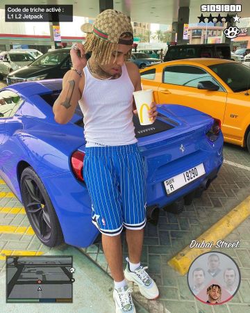 Casquette gucci de Zola sur le compte Instagram de @binkszola