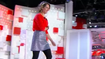 The skirt jacquard lurex light blue by Maud Fontenoy in Highly Sunday 16.02.2020