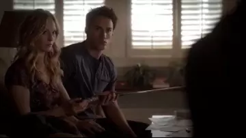 Robe Anthropologie portée par Caroline Forbes (Candice King) dans la série Vampire Diaries saison 4 épisode 14