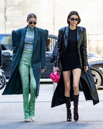 Dorateymur Noir en Cuir Lace up Bottes de Kendall Jenner sur Instagram account @kendalljenner 23 février 2020