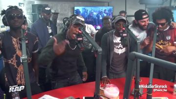 Sweat-shirt oversize black Niska in Niska "Networks" #PlanèteRap