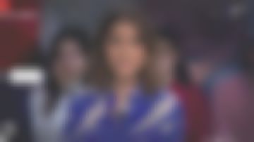 The shirt in silk crepe printed Giants Blue Cécile Sandstone in Stage 2 the 23.02.2020