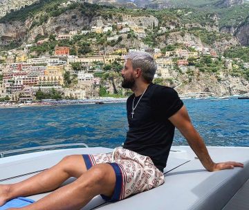 Le short Gucci porté par Sergio Agüero sur le compte Instagram de @10aguerosergiokun