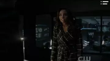 Black Tweed Plaid Coat worn by Sophie Moore (Meagan Tandy) in Batwoman Season 1 Episode 13