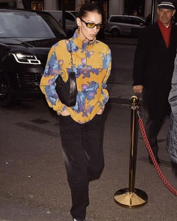 Jennifer Fisher Hoop Earrings worn by Bella Hadid Paris February 24, 2020