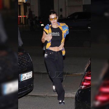 Converse Chuk­ka Sneak­ers worn by  Bella Hadid Paris February 24, 2020