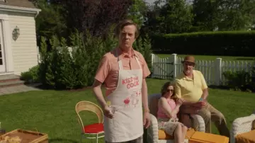 Kiss The Cook white Apron worn by Biff Simpson (Dylan Baker) as seen in Hunters (S01E01)